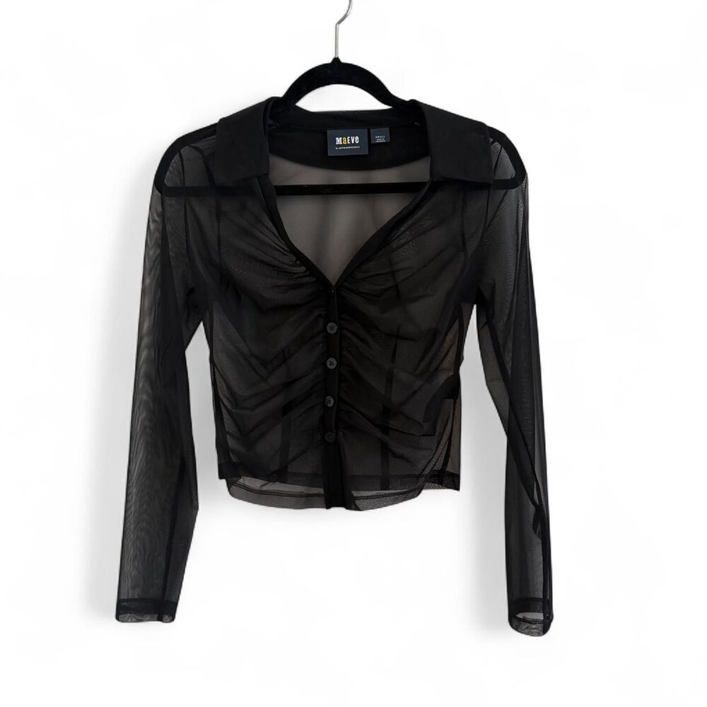 Anthropologie Women's Black Blouse